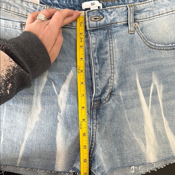 BP by Nordstrom High Waist Cutoff Jean Shorts w/ button fly. Sz 34 (14-16) - Picture 7 of 7